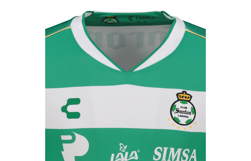 Charly Santos Laguna 2025-26 Home Jersey - Green/White