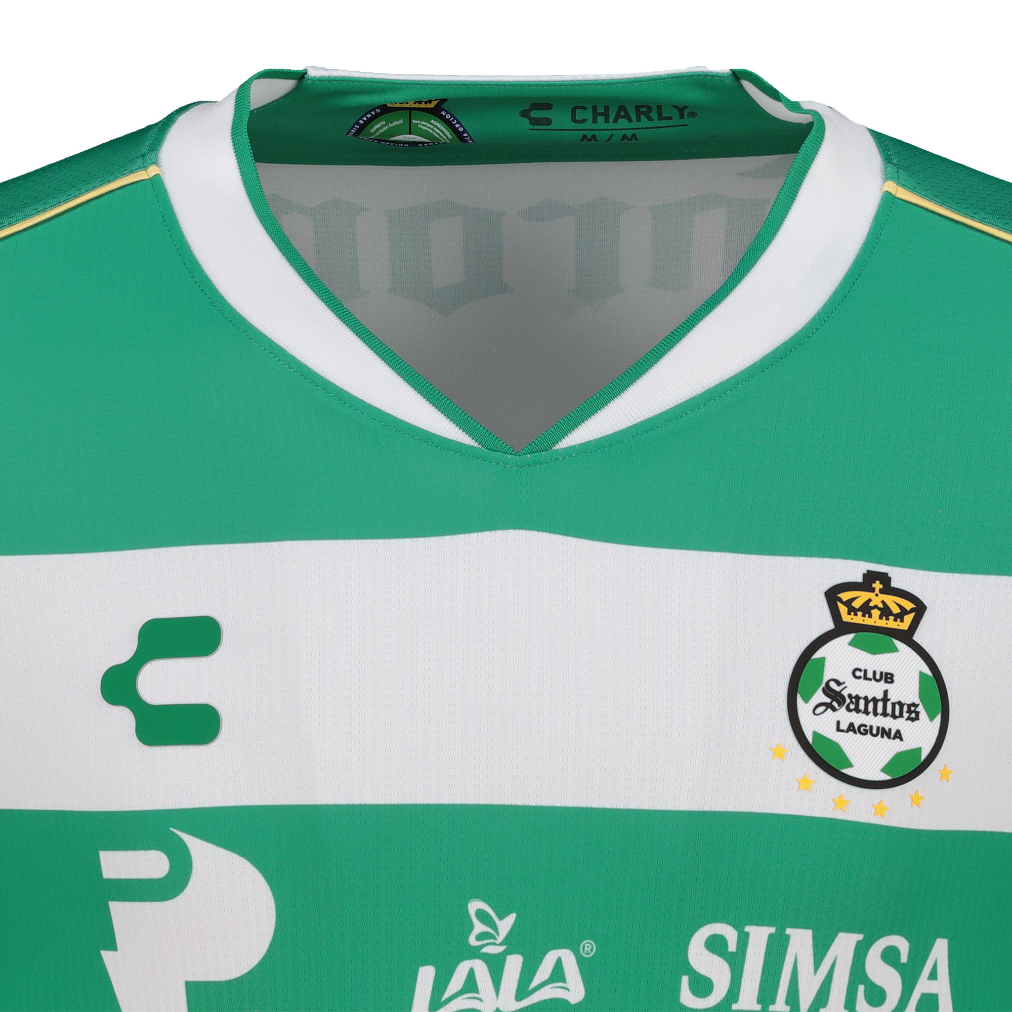 Charly Santos Laguna 2025-26 Home Jersey - Green/White