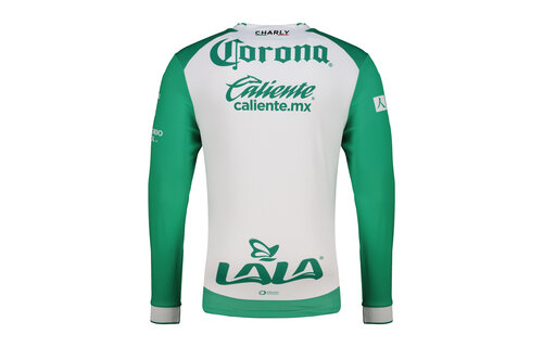 Charly Santos Laguna 2025-26 Long Sleeve Home Jersey - Green/White