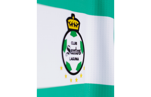 Charly Santos Laguna 2025-26 Long Sleeve Home Jersey - Green/White