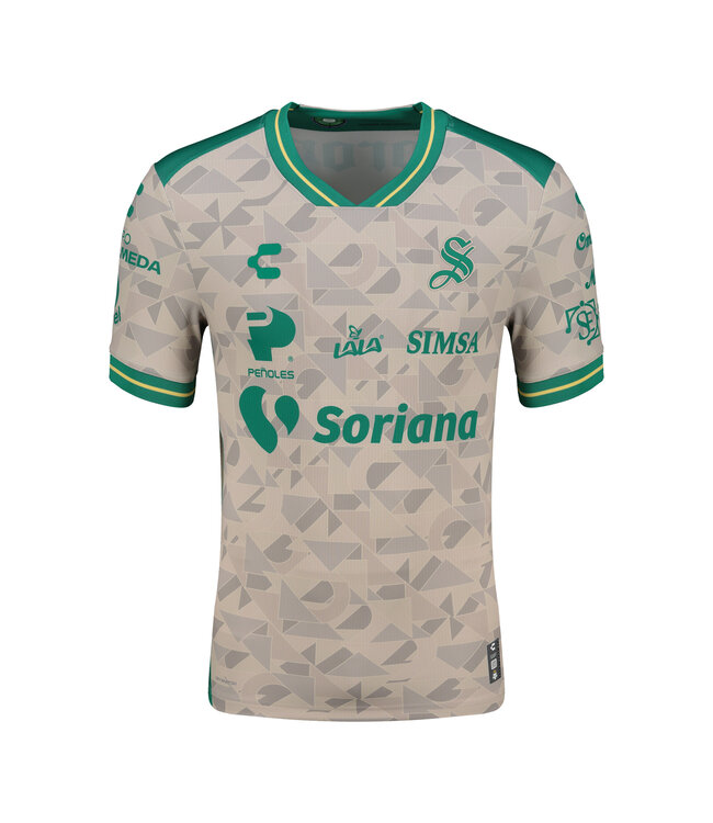 Charly Charly Santos Laguna 2025-26 Away Jersey - Smoke Grey/Green