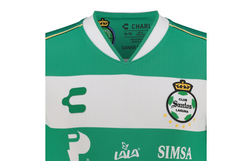 Charly Youth Santos Laguna 2025-26 Home Jersey - Green/White