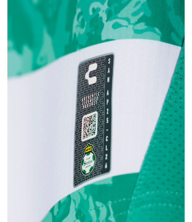 Charly Charly Youth Santos Laguna 2025-26 Home Jersey - Green/White