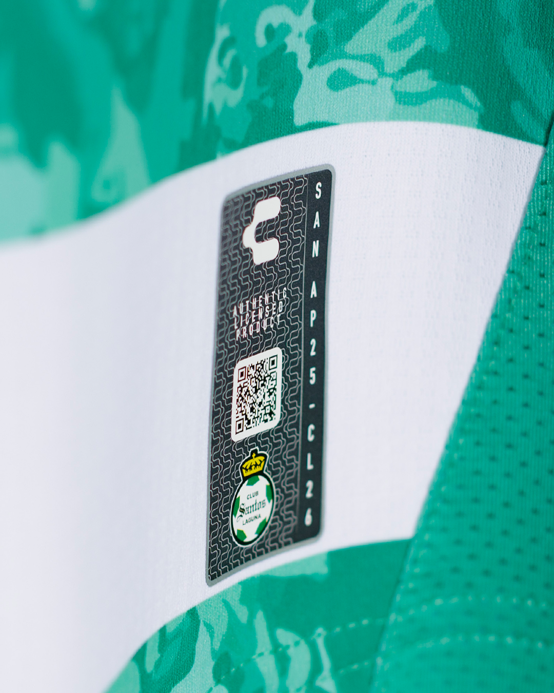 Charly Youth Santos Laguna 2025-26 Home Jersey - Green/White