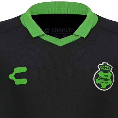 Charly Santos Laguna 2025 - 26 Travel Polo Shirt - Black/Green