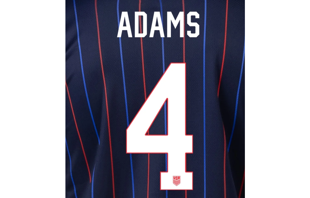 United States USWNT USMNT 2025 Home and Away Official Namesets ( Name and Number)