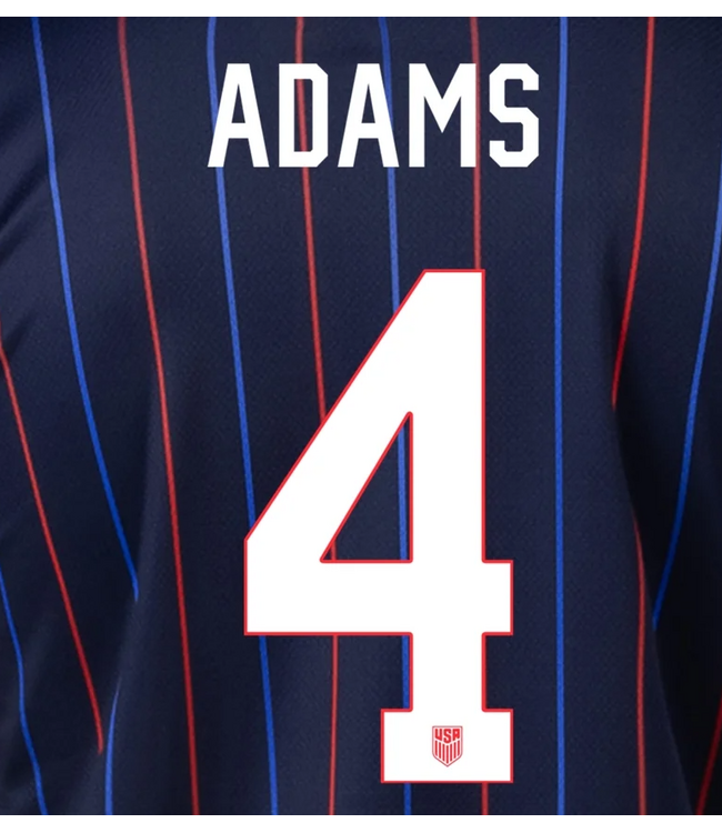 Uni-Sport United States USWNT USMNT 2025 Home and Away Official Namesets ( Name and Number)