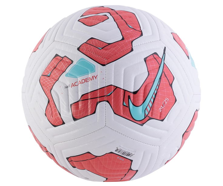 Nike 2025 Academy Soccer Ball - White/Ember Glow/Aurora Green