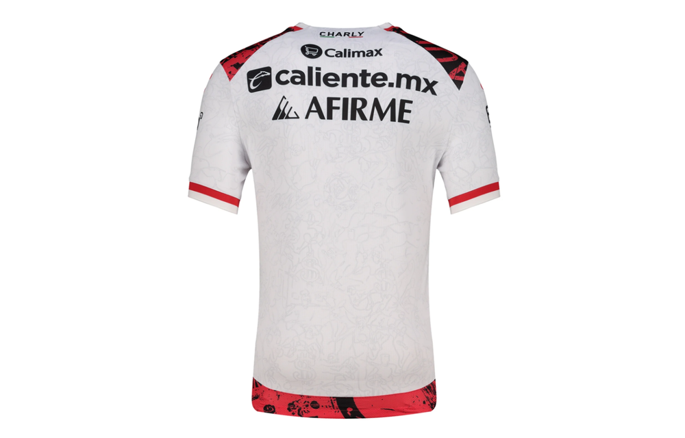 Charly Xolos 2025 - 26 Away Jersey - White/Red/Black