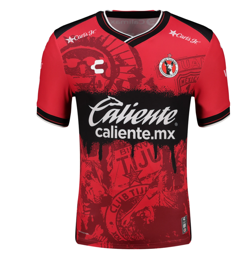 Charly Xolos 2025 - 26 Home Jersey - Red/Black