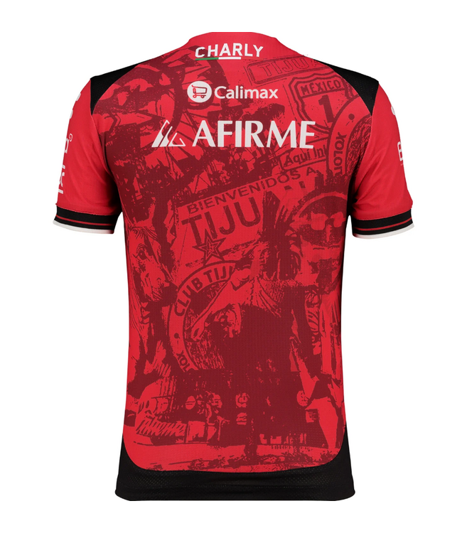 Charly Charly Youth Xolos 2025 - 26 Home Jersey - Red/Black