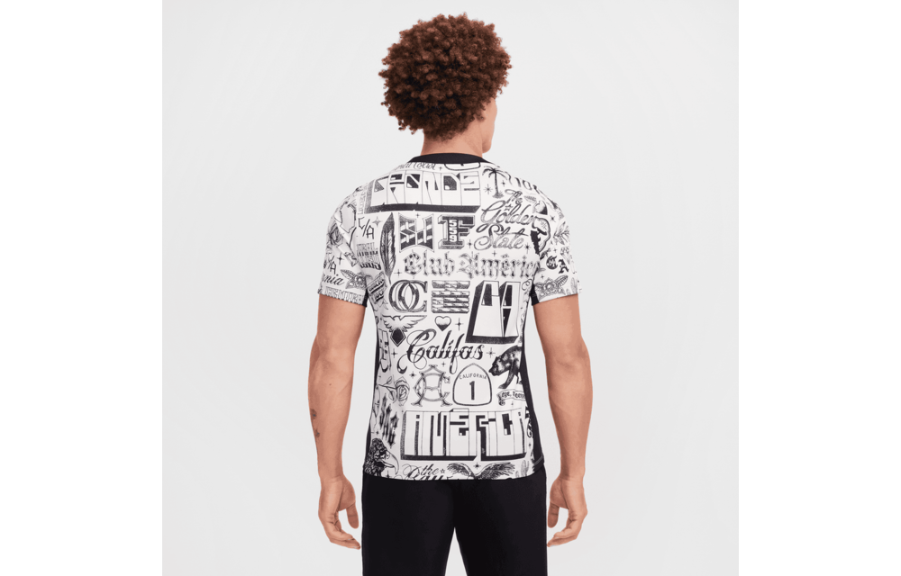 Nike Club America 2024 - 25 CA x CA Prematch Training Top - Black/White