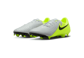 Nike Phantom GX 2 Academy FG / MG Cleats Mad Voltage Pack - Metallic Silver/Black/Volt