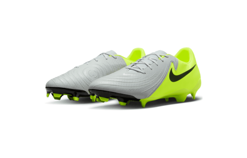 Nike Phantom GX 2 Academy FG / MG Cleats Mad Voltage Pack - Metallic Silver/Black/Volt