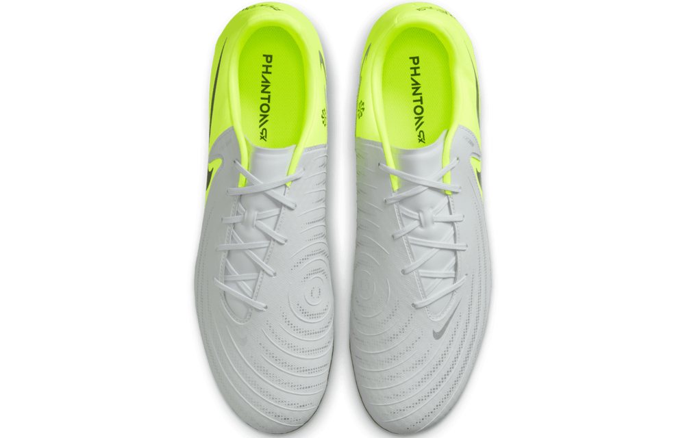Nike Phantom GX 2 Academy FG / MG Cleats Mad Voltage Pack - Metallic Silver/Black/Volt