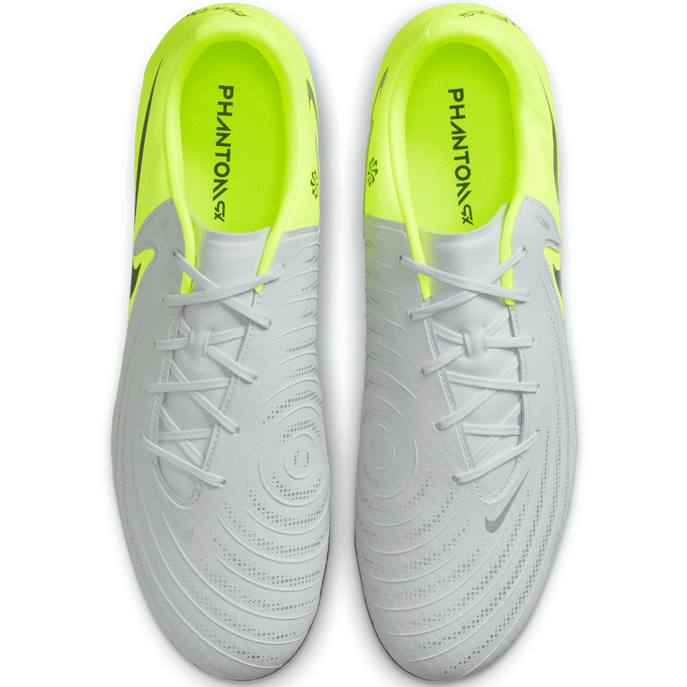 Nike Phantom GX 2 Academy FG / MG Cleats Mad Voltage Pack - Metallic Silver/Black/Volt