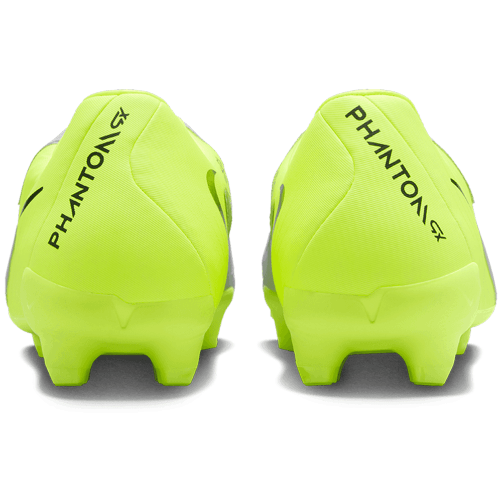 Nike Phantom GX 2 Academy FG / MG Cleats Mad Voltage Pack - Metallic Silver/Black/Volt