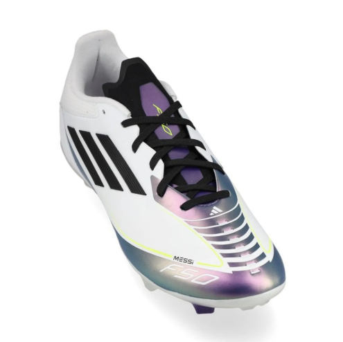 adidas F50 League Messi FG / MG - White/Core Black/Unity Purple