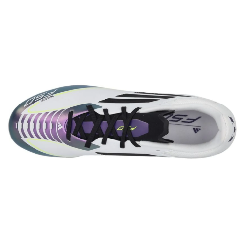 adidas F50 League Messi FG / MG - White/Core Black/Unity Purple