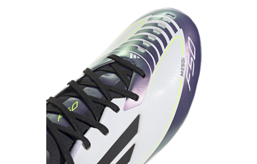 adidas F50 League Messi FG / MG - White/Core Black/Unity Purple