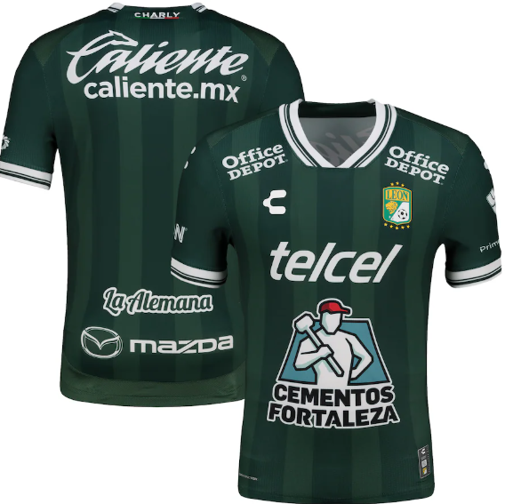 Charly Club Leon 2025 -26 Home Jersey - Forest Green/Black