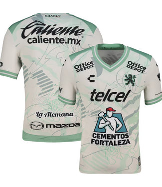 Charly Charly Club Leon 2025-26 Away Jersey - White/Green