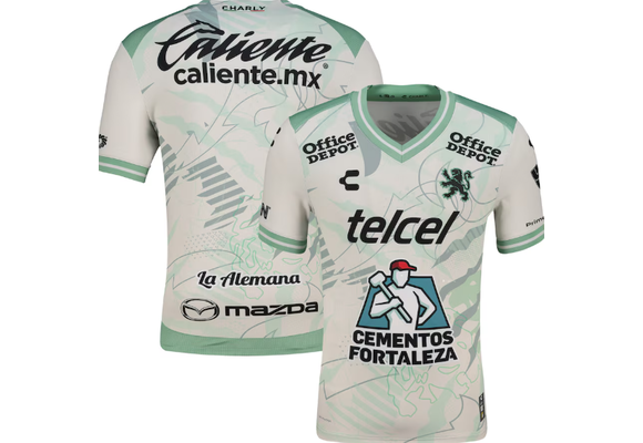 Charly Club Leon 2025-26 Away Jersey - White/Green