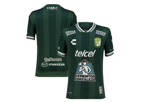 Charly Club Leon 2025 - 26 Youth Home Jersey - Forest Green/Black