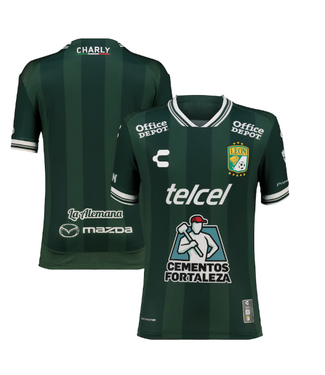Charly Charly Club Leon 2025 - 26 Youth Home Jersey - Forest Green/Black