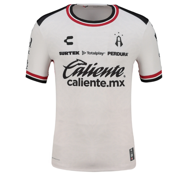 Charly Atlas FC 2025-26 Away Jersey - White/Red/Black