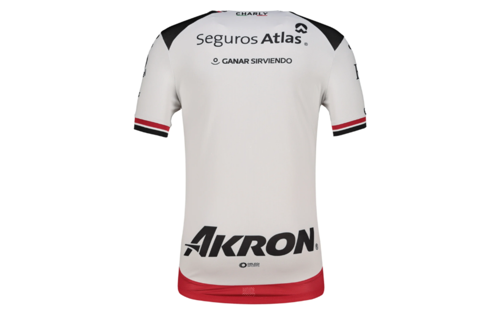 Charly Atlas FC 2025-26 Away Jersey - White/Red/Black