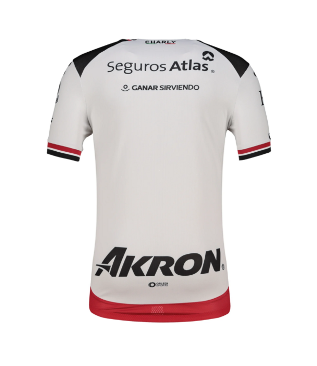 Charly Charly Atlas FC 2025-26 Away Jersey - White/Red/Black