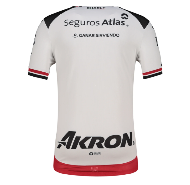 Charly Atlas FC 2025-26 Away Jersey - White/Red/Black