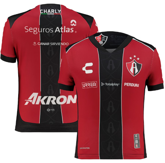 Charly Atlas FC 2025 - 26 Youth Home Jersey - Red/Black