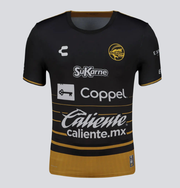 Charly Dorados de Sinaloa 2025 - 26 Home Jersey - Black/Yellow