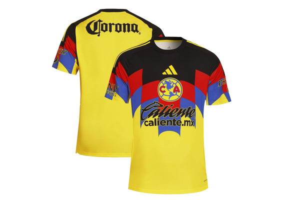 adidas Club America 2025 - 26 Home Jersey - Yellow/Red/Black