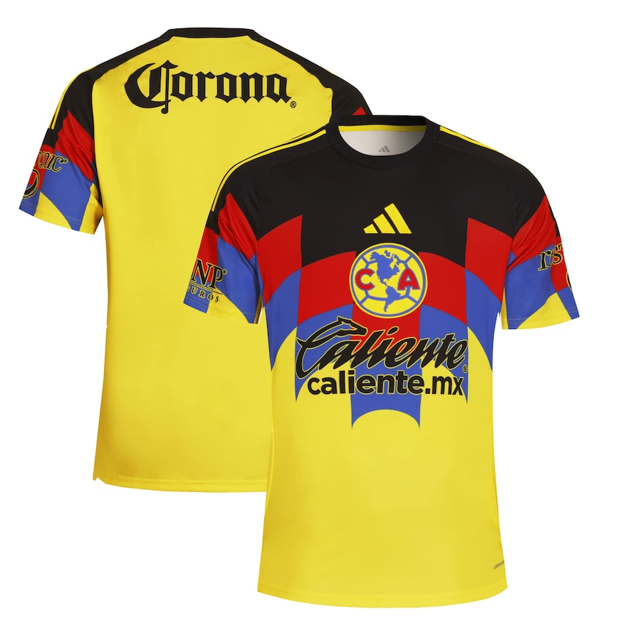 adidas Club America 2025 - 26 Home Jersey - Yellow/Red/Black