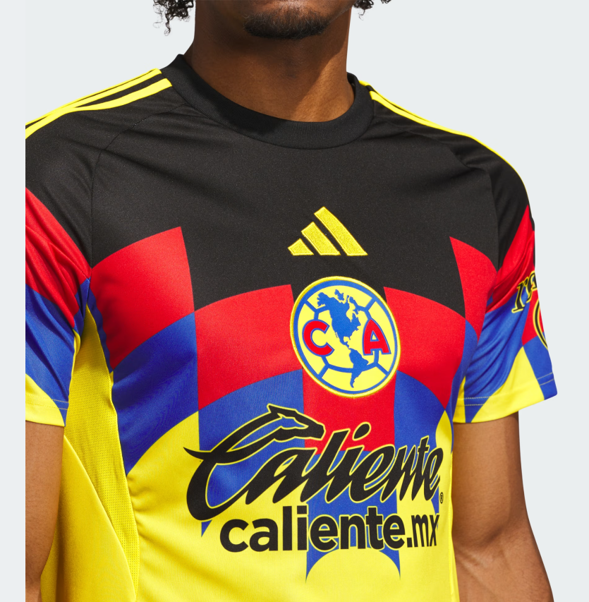 adidas Club America 2025 - 26 Home Jersey - Yellow/Red/Black