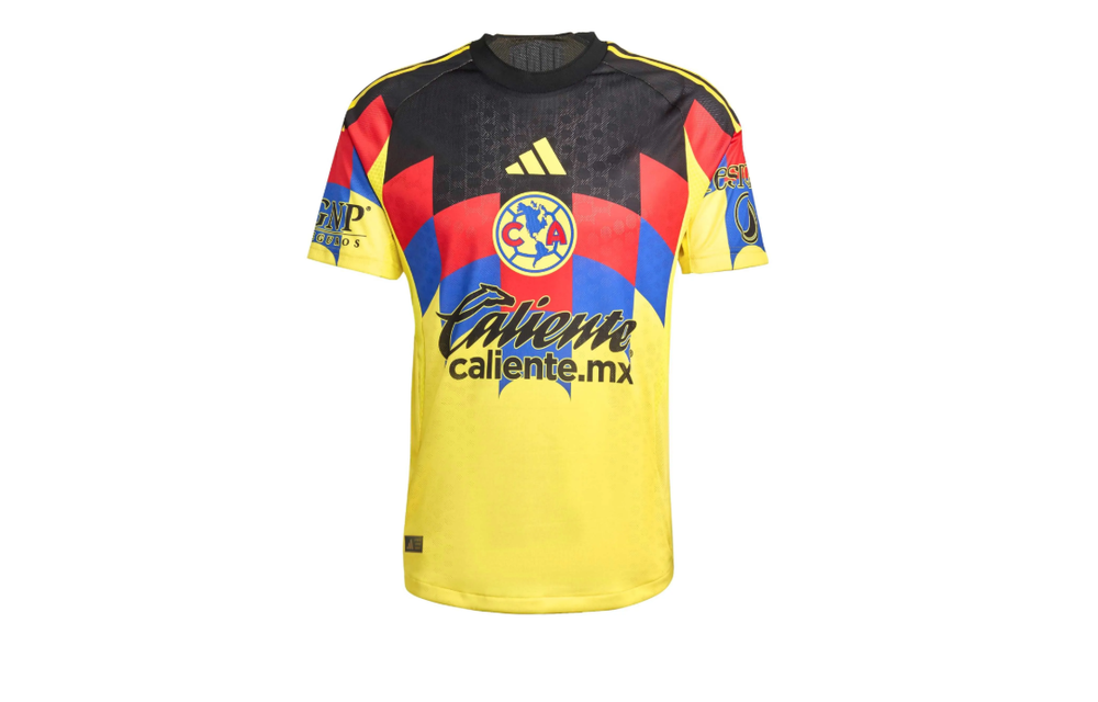 adidas Club America 2025 - 26 Authentic Home Jersey - Yellow/Red/Black