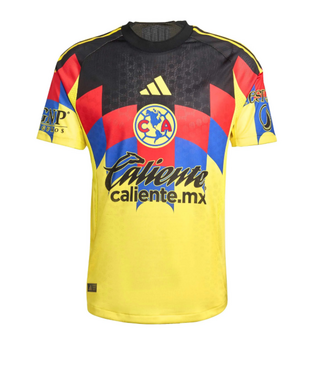 adidas adidas Club America 2025 - 26 Authentic Home Jersey - Yellow/Red/Black