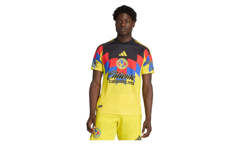adidas Club America 2025 - 26 Authentic Home Jersey - Yellow/Red/Black