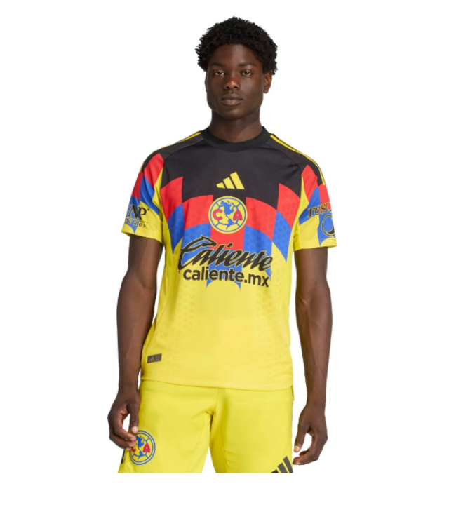adidas adidas Club America 2025 - 26 Authentic Home Jersey - Yellow/Red/Black