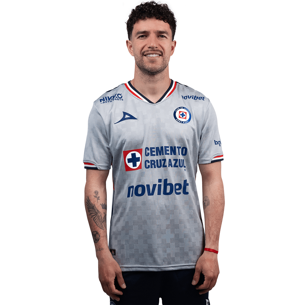 Pirma Cruz Azul 2025 - 26 Away Jersey - Grey/Navy Blue