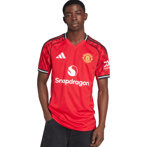 adidas Manchester United 2025 - 26 Home Jersey - Red/Black