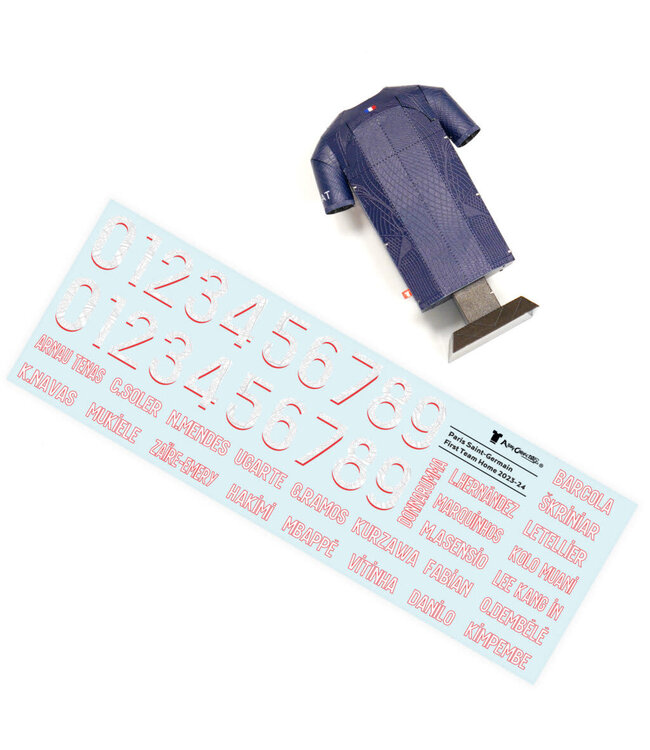 Alloy PSG Paris Saint Germain Collectors  Mini Metal Home Jersey Locker Pack