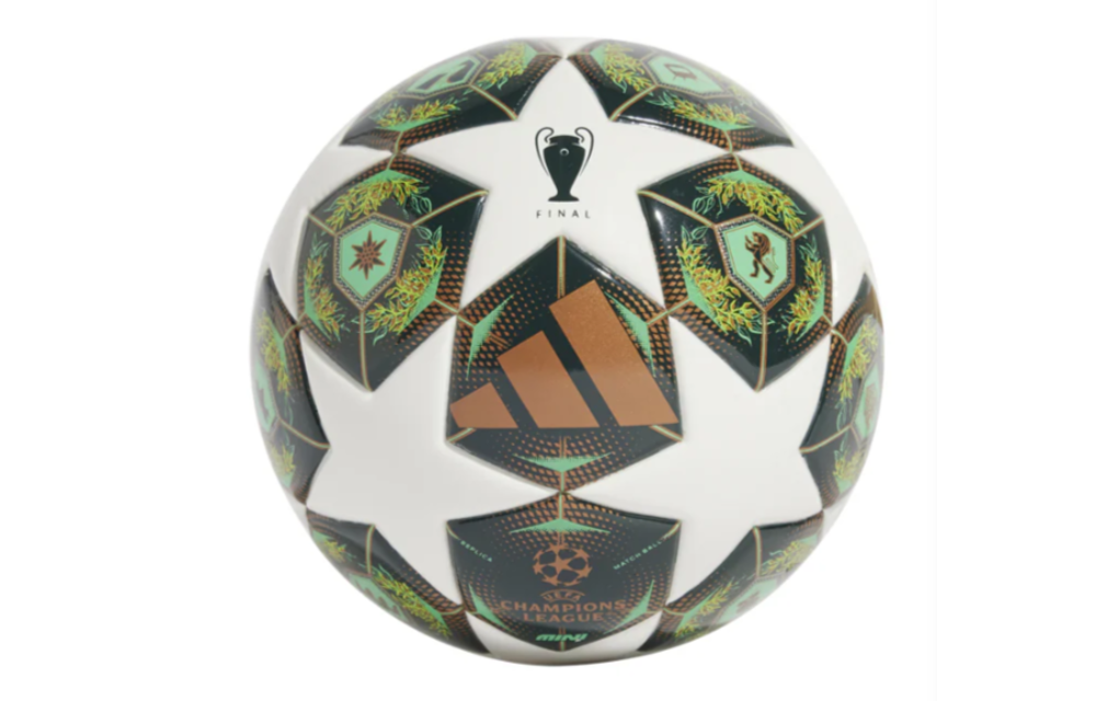 adidas 2025 UCL Champions League Final Mini Ball -WhiteShadow Green/Solar Slime
