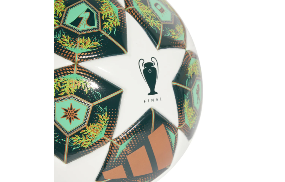 adidas 2025 UCL Champions League Final Mini Ball -WhiteShadow Green/Solar Slime