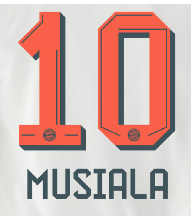 Uni-Sport Bundesliga 2025 - 2026 Official Nameset (Name and Number Set)