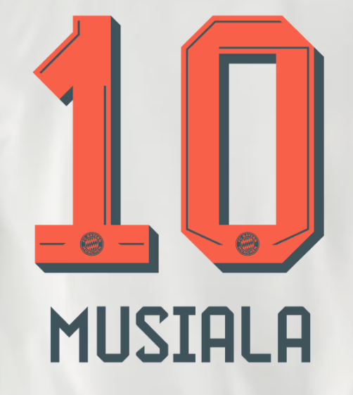 Bundesliga 2025 - 2026 Official Nameset (Name and Number Set)