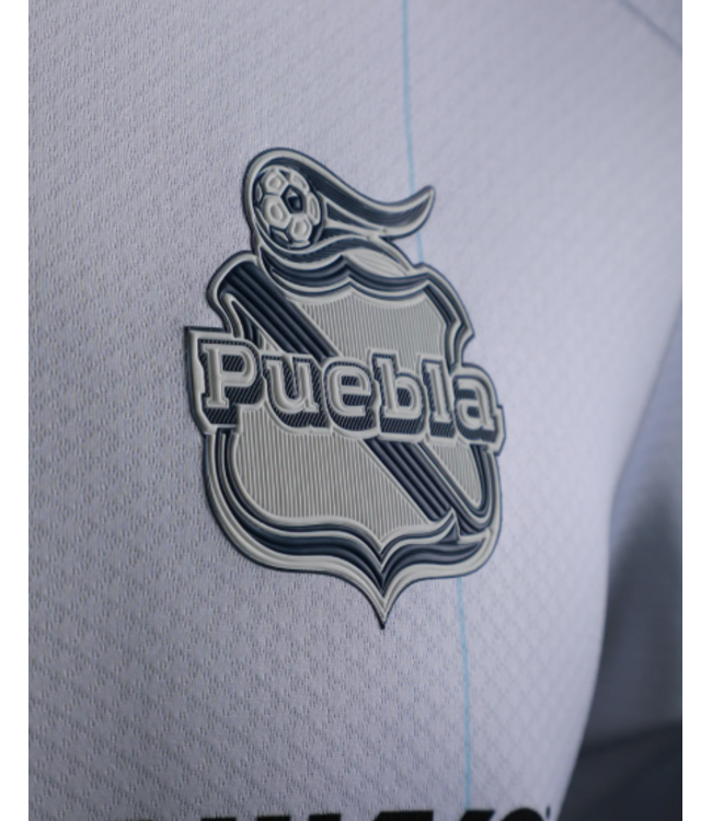 Pirma Pirma Club Puebla 2025 - 26 Home Jersey - White/Turquoise/Royal Blue